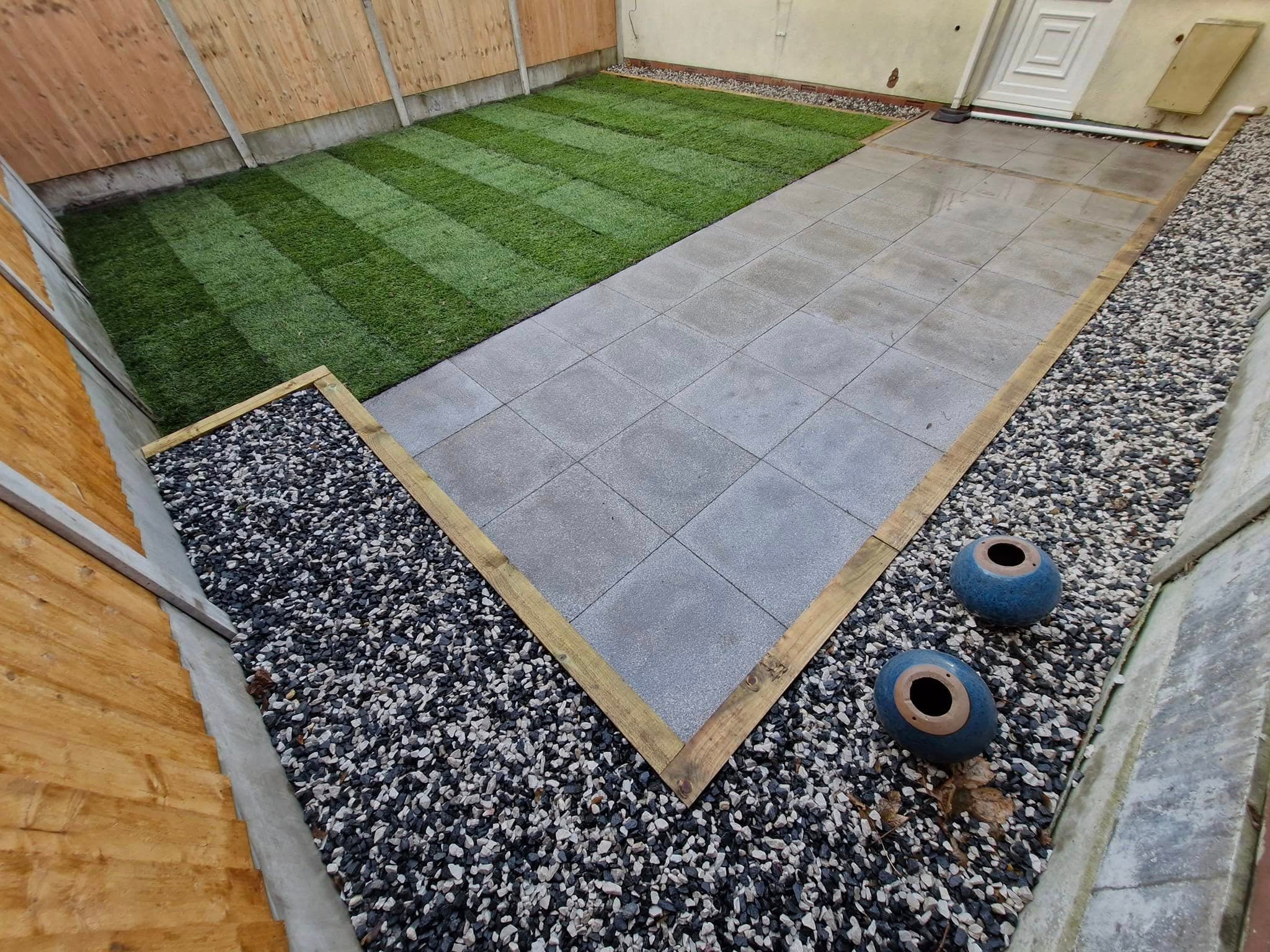 Clean patio and maintained lawn image by D.J.W